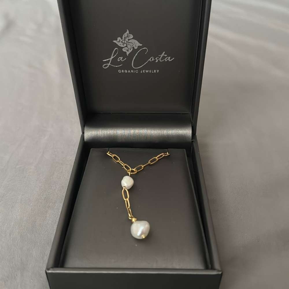 La Costa Organic Jewelry Pearl Necklace